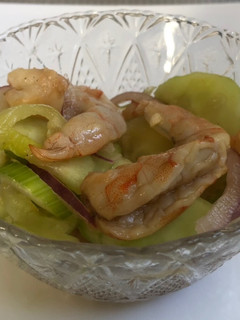 Una foto de Aguachile de camarón ahumado a la Sonorense