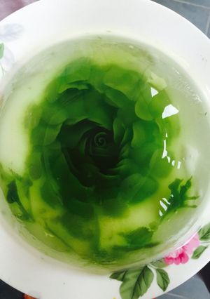 Hình của món Hoa hồng xanh 3D.
