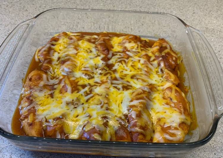 Easiest Way to Prepare Homemade Chicken fillets baked In enchilada sauce