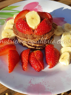 Una foto de Pancakes de choco