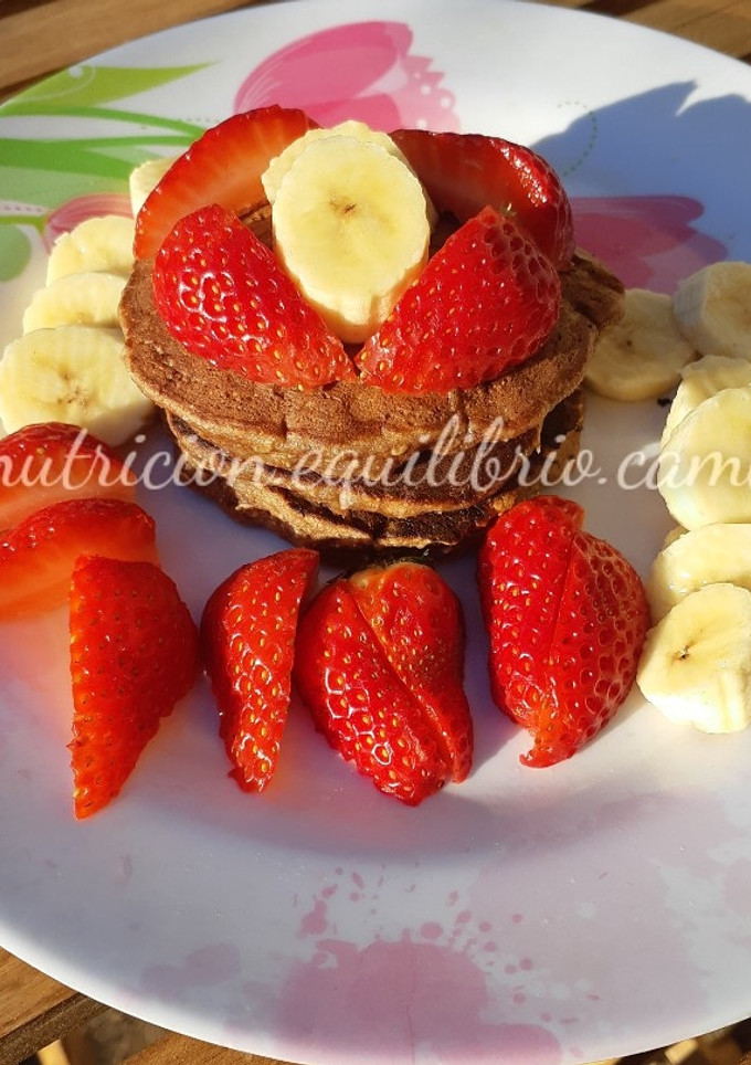 Una foto de Pancakes de choco