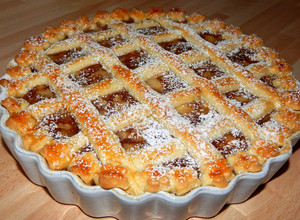 Rácsos almás pite recept fotója