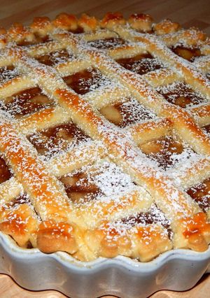 Rácsos almás pite recept fotója