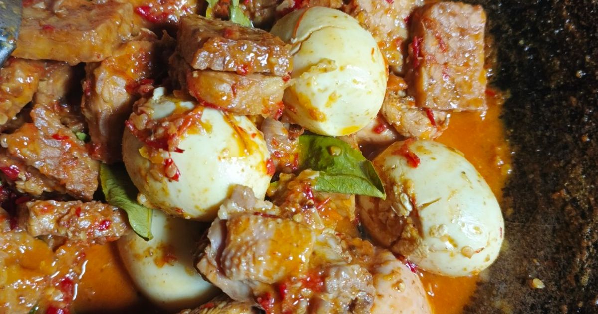 Rendang Ayam Telur Tempe