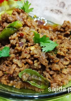 A picture of Dum ke Qeema(With out onion,tomato qeema).