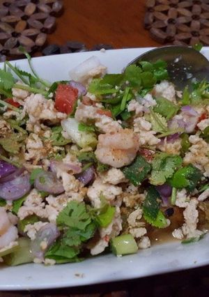 Foto resep Yum Ma Kuer Yao (spicy eggplant salad)