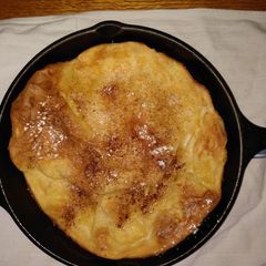 A picture of Black Iron Skillet German Pancakes.