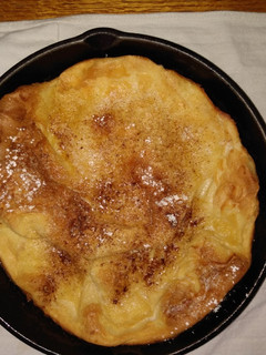 A picture of Black Iron Skillet German Pancakes.