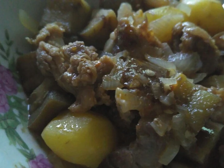 Cara Mudah Membuat Resep Tumis Kambing Terong Kentang yang Lezat Anti Ribet, Bisa Manjain Lidah