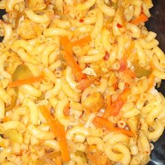 Bar b q macroni A picture of Bar b q macroni.