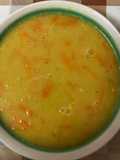Lentil Soup with Shredded Carrots and Potatoes