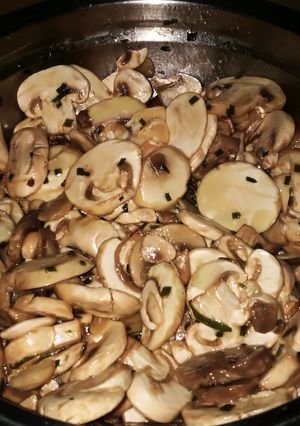 Una foto de Ensalada de champiñones