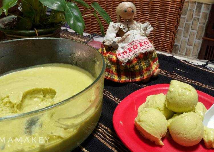 Resep Es krim alpukat creamy sangat simpel, 3 bahan cukup diblender Anti Gagal