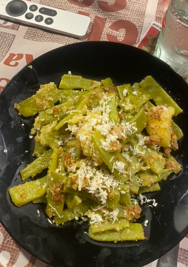 Una foto de Judías verdes con queso