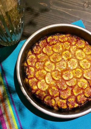 A picture of Baked Banana Cake with Coconut Milk.