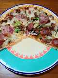 Pizza Crust with 4 Ingredients & Potato Wedge chips 😍🍟🍕🍺😋