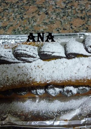 Una foto de Torta de mandarina con ganache de chocolate