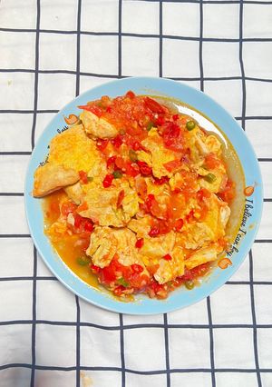 Foto resep Tahu Telur Saus Tomat Ala Chinese Food