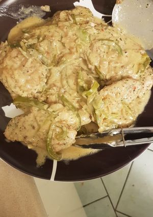 صورة لوصفة دجاج بالكريمه