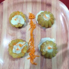 A picture of Carrot muffin in microwave eggless.
