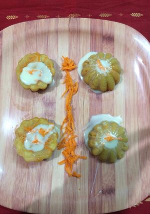 A picture of Carrot muffin in microwave eggless.