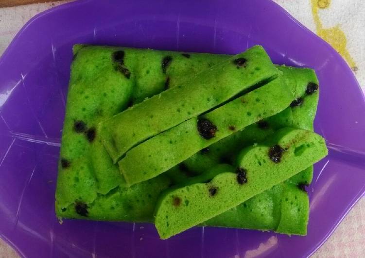 Cara mudah meracik Bolu kukus hijau yang Bisa Manjain Lidah