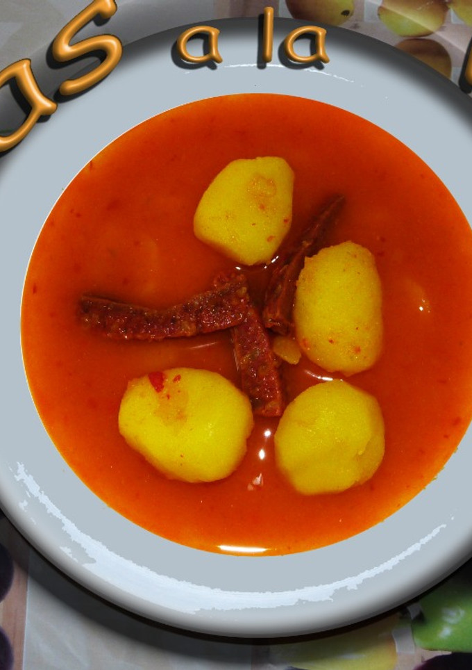 Una foto de Patatas a la Riojana