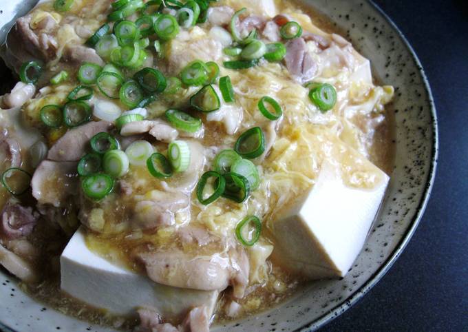 Hot Tofu With Chicken &amp; Egg Sauce