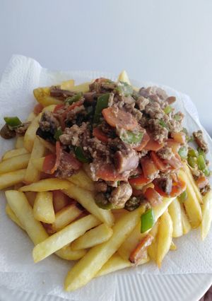 Una foto de Chorrillana vegetariana