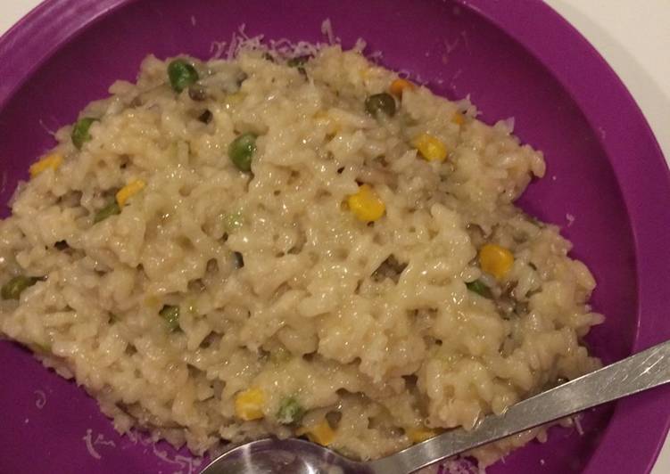 Easiest Way to Cook Perfect Cheesy Mushroom Risotto