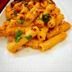 Tomato sauce pasta A picture of Tomato sauce pasta.