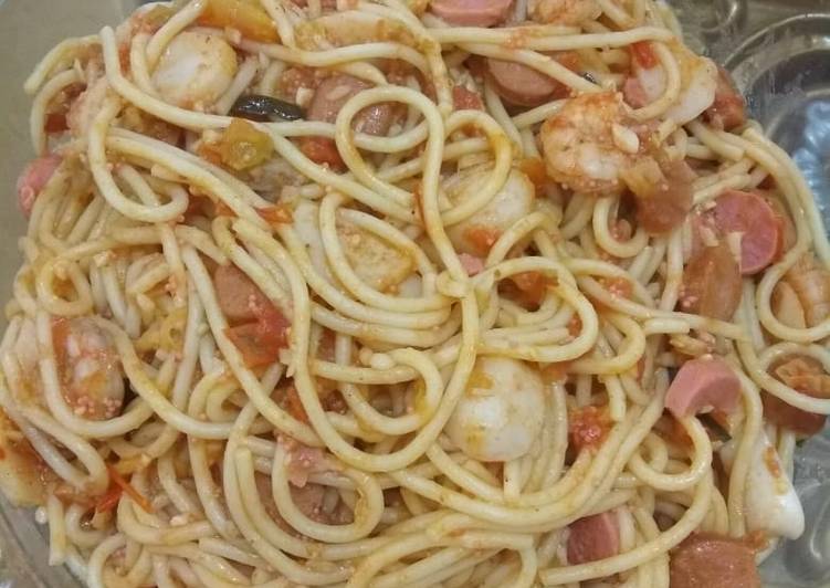 Langkah Mudah untuk Menyiapkan Spaghetti Mercon NA Anti Gagal