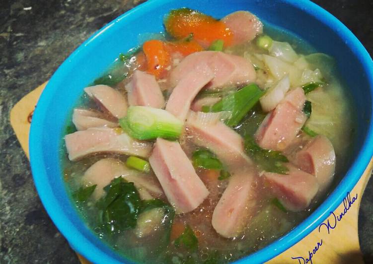 Bumbu #131. Sop sosis bumbu sangrai | Resep Bumbu #131. Sop sosis bumbu sangrai Yang Menggugah Selera