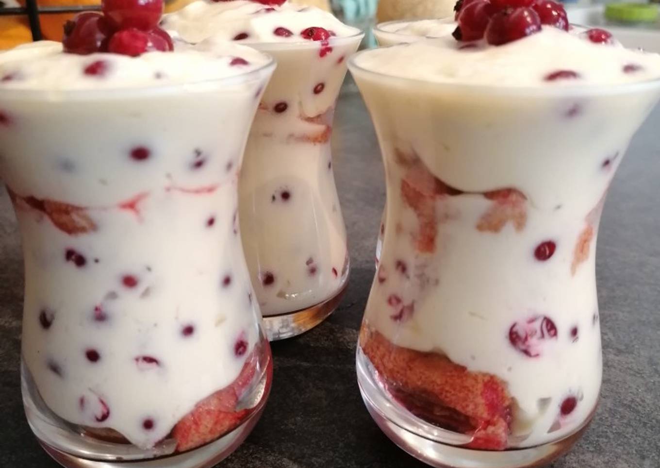 Tiramisu au groseilles