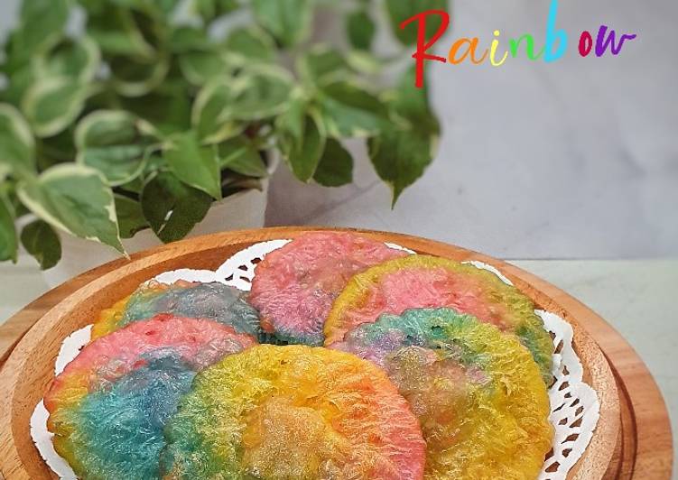 @IDE Resep 224. Kue Cucur Rainbow menu kue harian