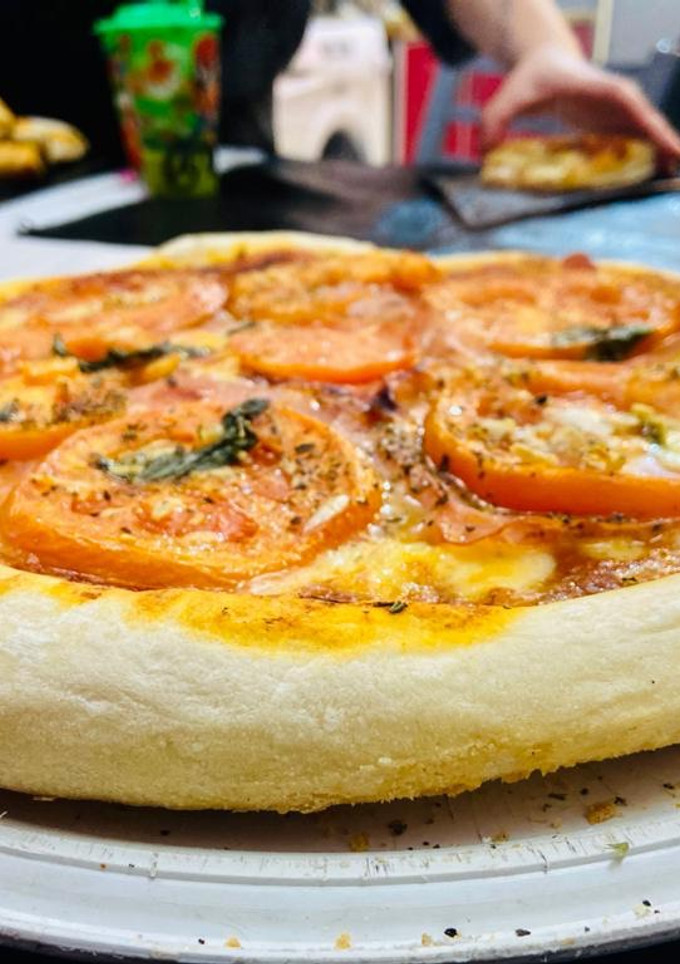 Una foto de Pizza porteña a casa!!!