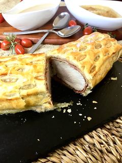 Una foto de Solomillo de cerdo Wellington