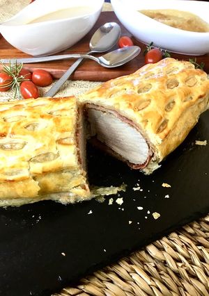Una foto de Solomillo de cerdo Wellington