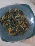 Tumis Bunga Pepaya dan Daun Singkong