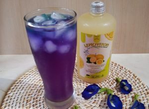 Foto resep Lemonade butterfly pea (es lemon bunga telang)