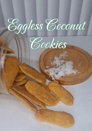 Foto resep Eggless Coconut Cookies