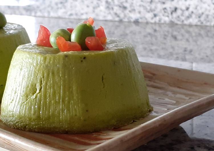 Flan di piselli profumati alla menta