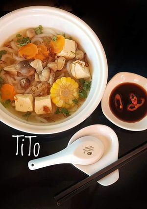 Hình của món Bánh canh chay.