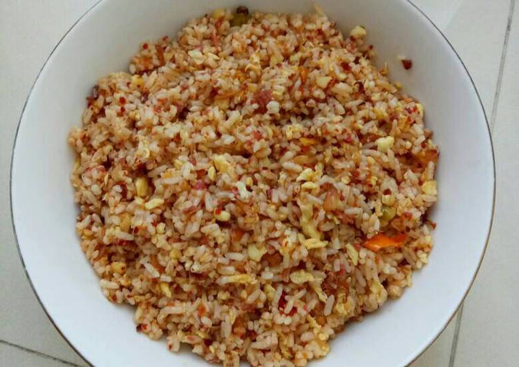 Resep: EnakNasgor kornet abon cabe