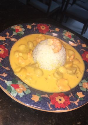 Foto de Strogonoff de pupunha com camarão