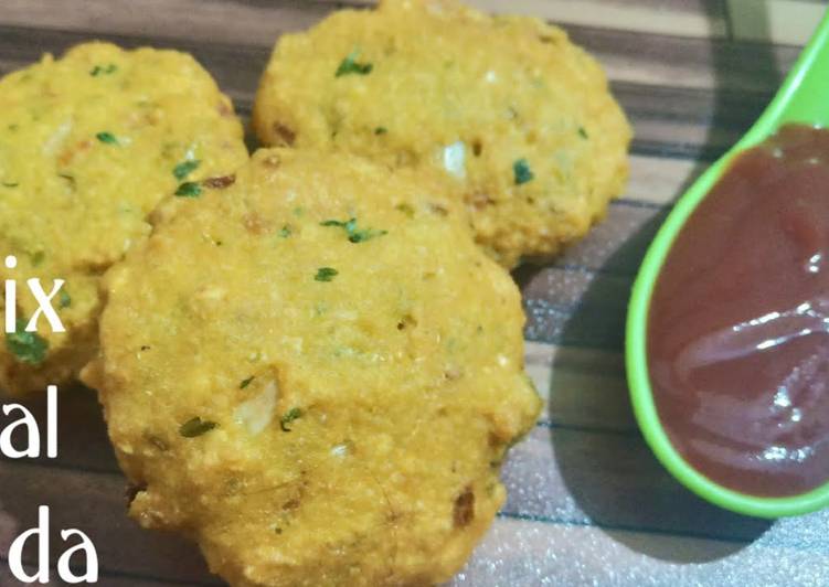 Easiest Way to Make Quick Mix dal vada recipe