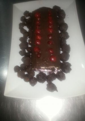 Una foto de Postre tronco helado