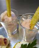 Mini shot de mousse de jamón
