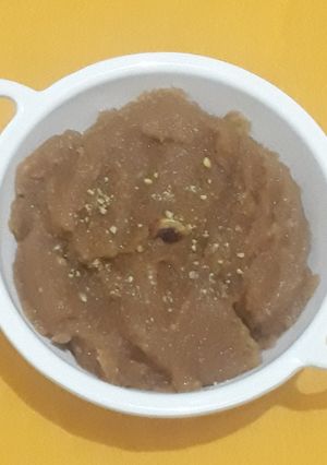 A picture of Aata halwa.