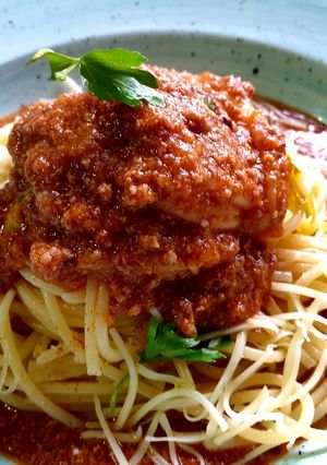 Una foto de Spaguetti Boloñesa
